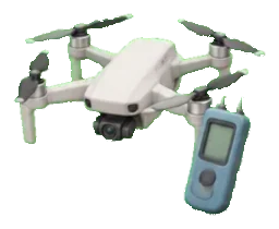 Inspection drone and moisture meter